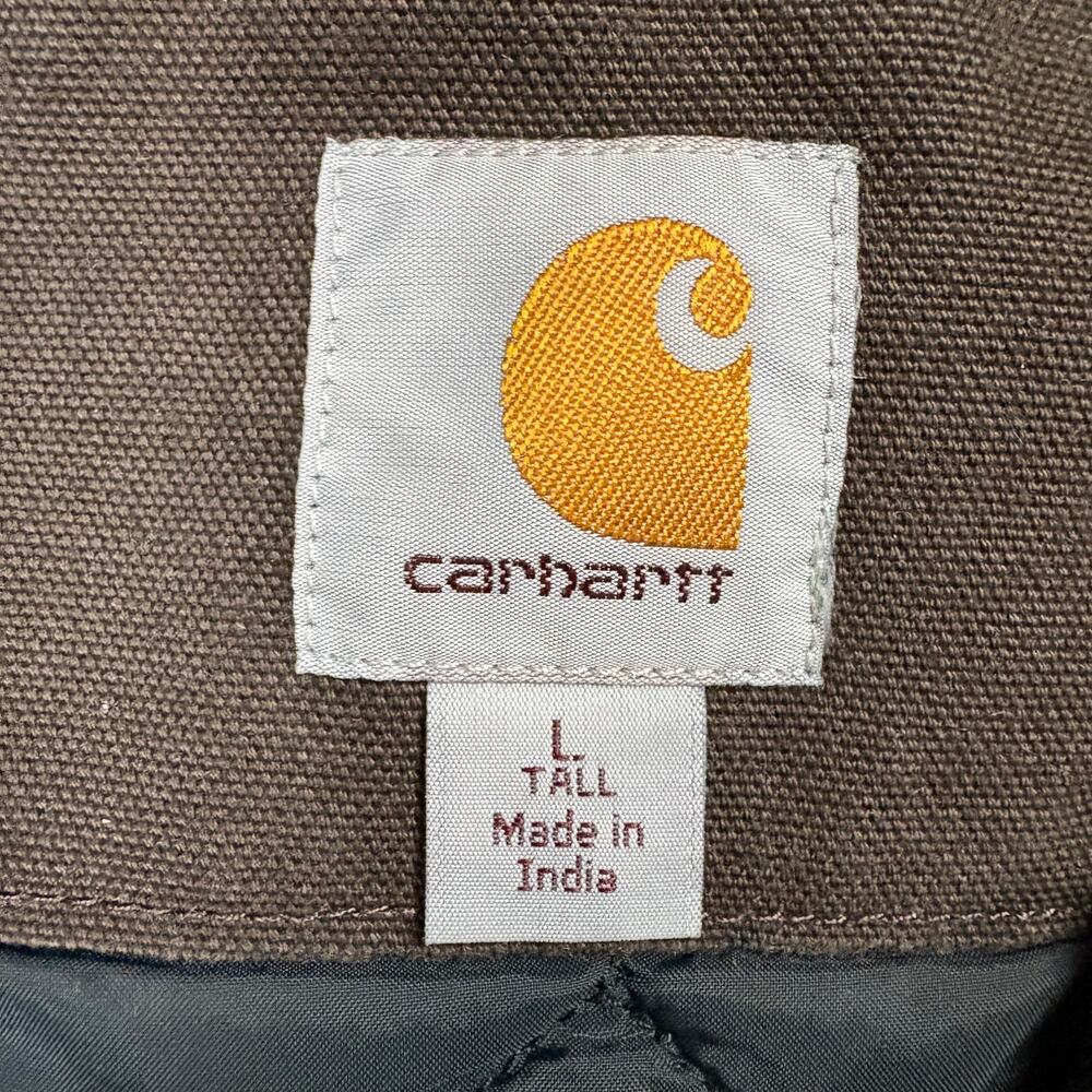 Vintage Carhartt Brown Heavy Denim Work Coat - Picture 3 of 6